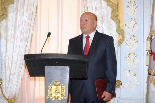 Валерий Шанцев на церемонии по поводу вступление в должность губернатора Нижегородской области в 2010 году
